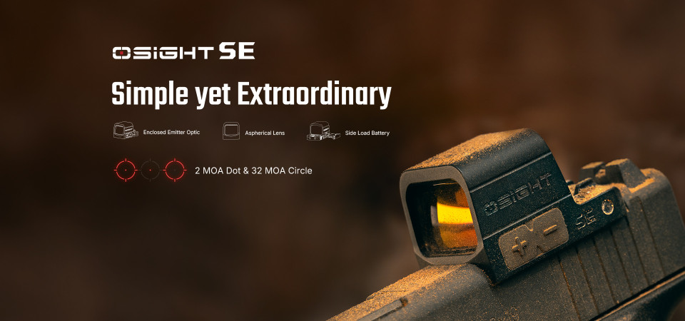 Olight SE Red Dot Sight with 2MOA dot and 32MOA circle MRS system is the newest and hottest RMSc RDS on the market today and directly competes with the Holosun EPS Carry with the highest quality materials at an unmatched price point.