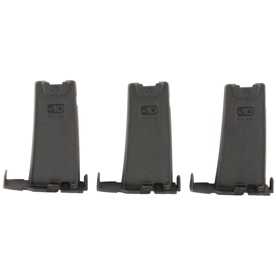 Image of MAGPUL 5.56 MINUS 10RND LIMITER 3PK with SKU: MPIMAG286BLK
  Enhance your shooting experience with the PMAG Minus 10 Round Limiter, designed for temporary capacity reduction in your 20 or 30 round GEN M3 PMAG bodies. This essential accessory i...