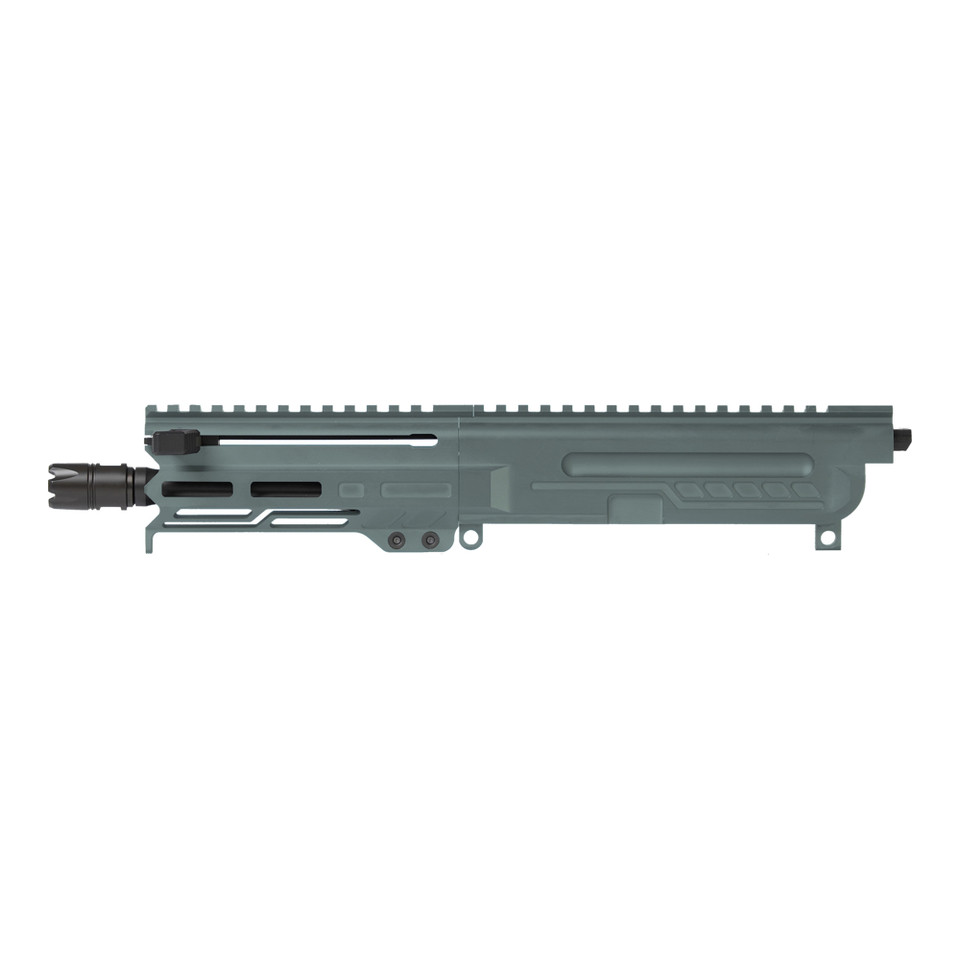 Image of CMMG Dissent - Complete Upper Receiver - 5.7X28MM 6.5" Charcoal Green with SKU: CMMG57BA8AE-CG
  Elevate your tactical preparedness with the CMMG 5.7x28mm DISSENT Upper Receiver. This meticulously engineered 6.5" upper group is the perfect fou...