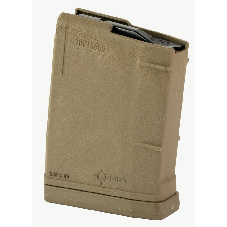 MFT 5.56 10-round magazine in FDE.