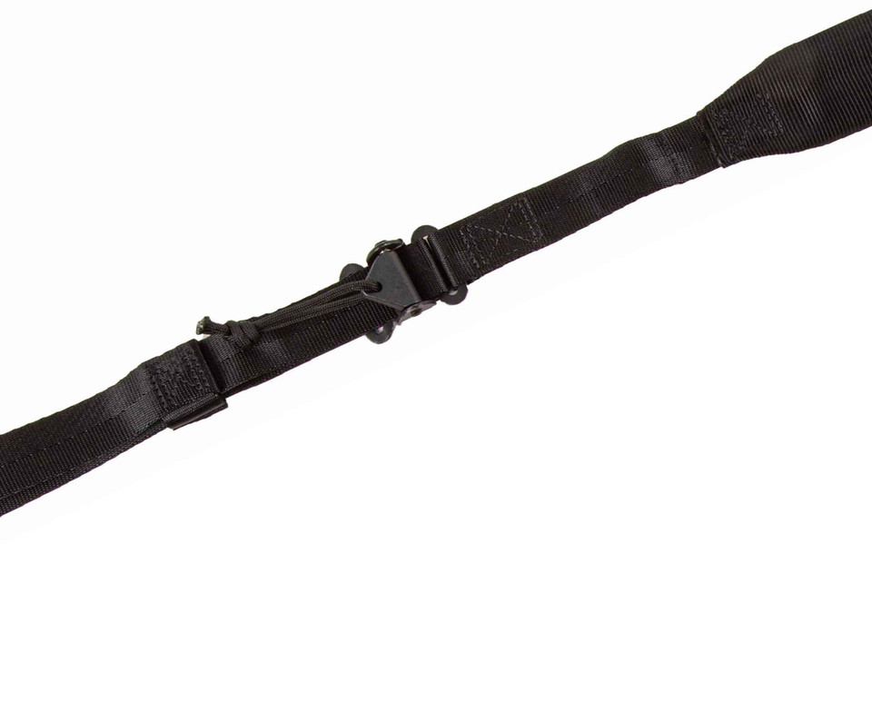 Viking Tactics Wide Padded Sling Upgrade in Coyote is a two-point quick adjust sling with wide padding, rubber pull tab, metal hardware, and friction-resistant nylon. Made in the USA.