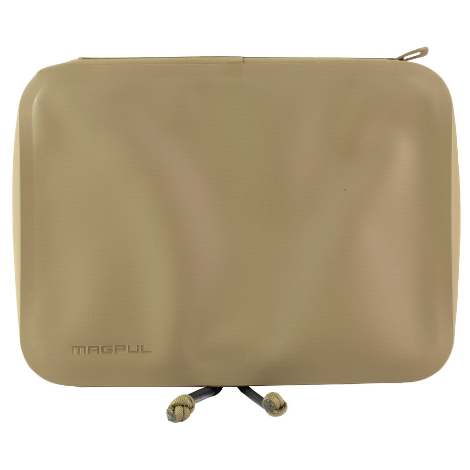 Magpul DAKA Utility Organizer Large FDE with YKK Aquaguard zipper and multiple interior pockets.