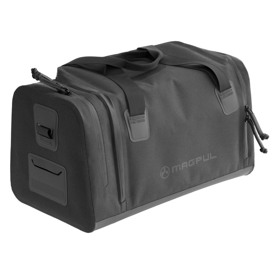 Magpul DAKA Range Bag Small Black with dual YKK Aquaguard zippers and Hypalon bottom.