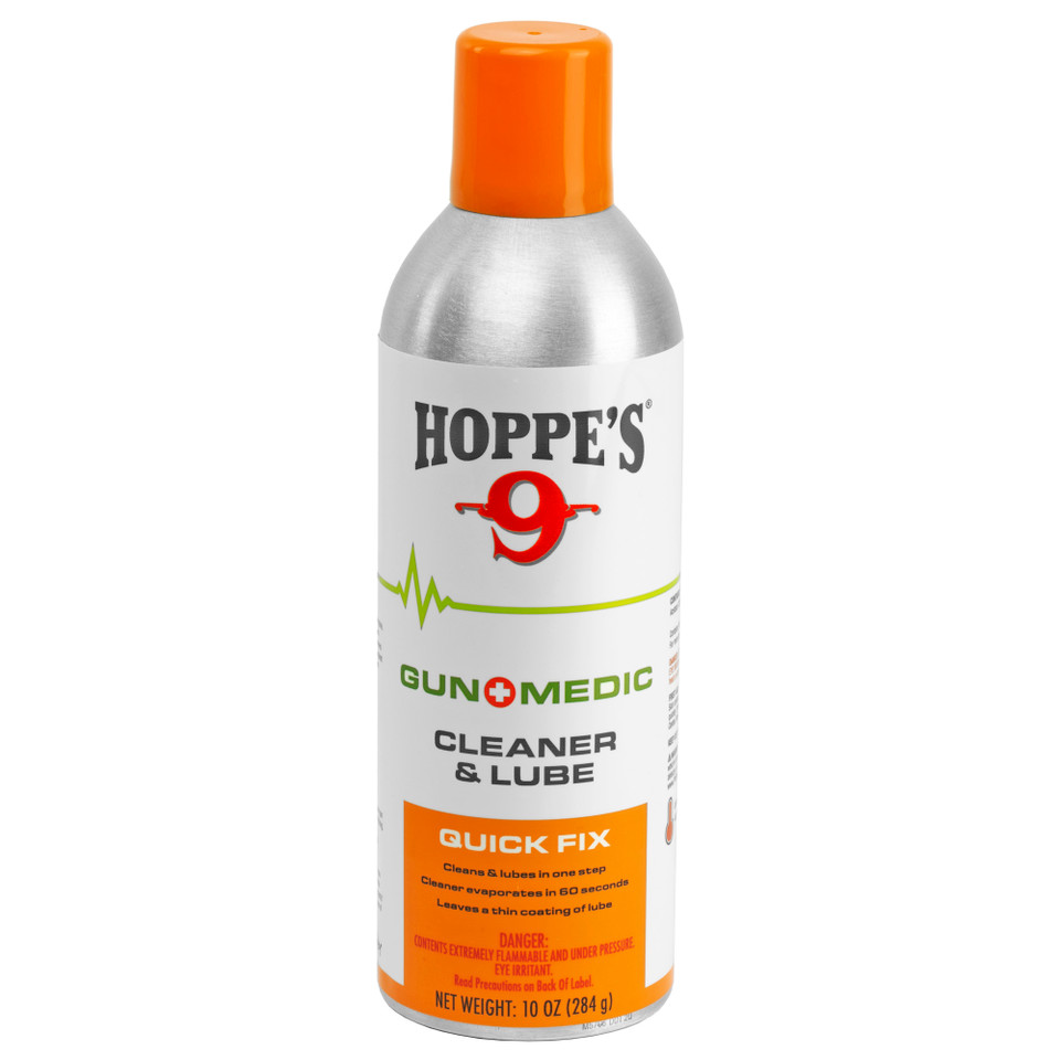 Hoppe's Gun Medic Cleaner & Lube 10oz Aerosol Can all-in-one firearm maintenance.