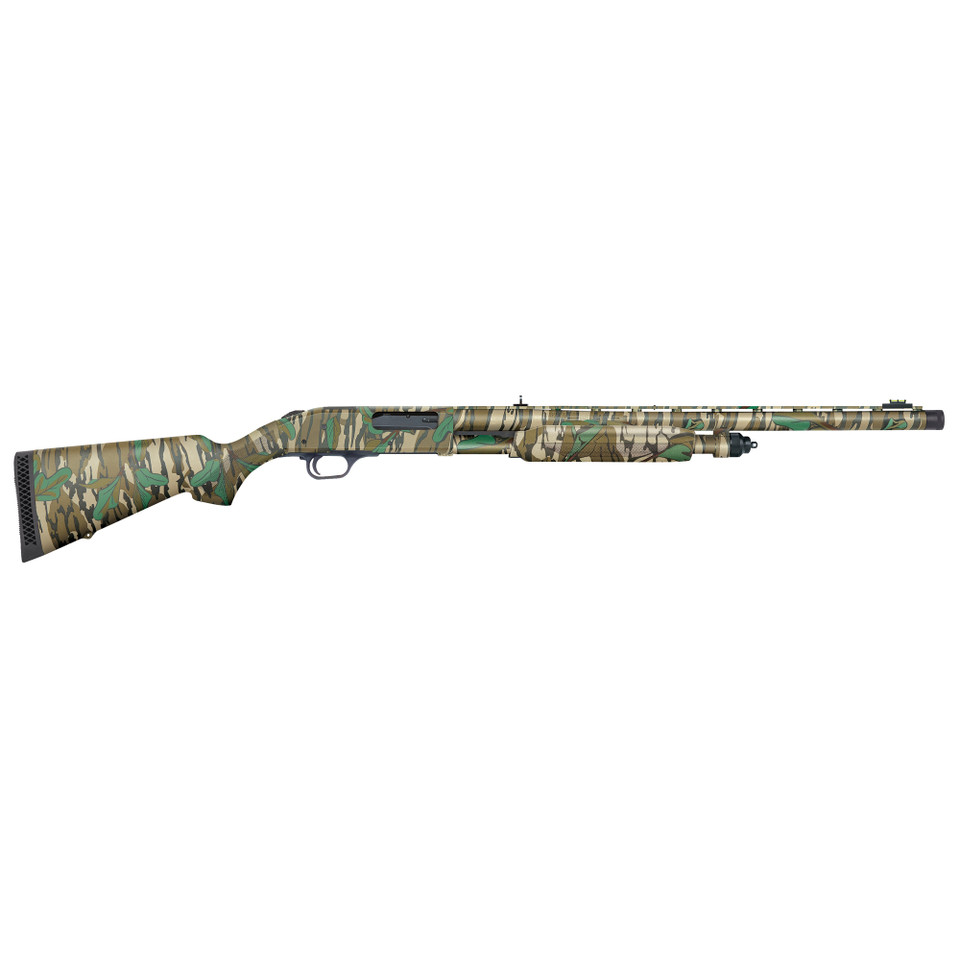 Mossberg 835 Turkey shotgun, 12GA, 24" barrel, Greenleaf camo, optic-ready.