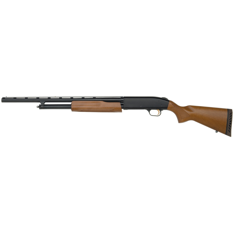 Mossberg 500 Turkey shotgun, 20 gauge, 22" barrel, pistol grip.