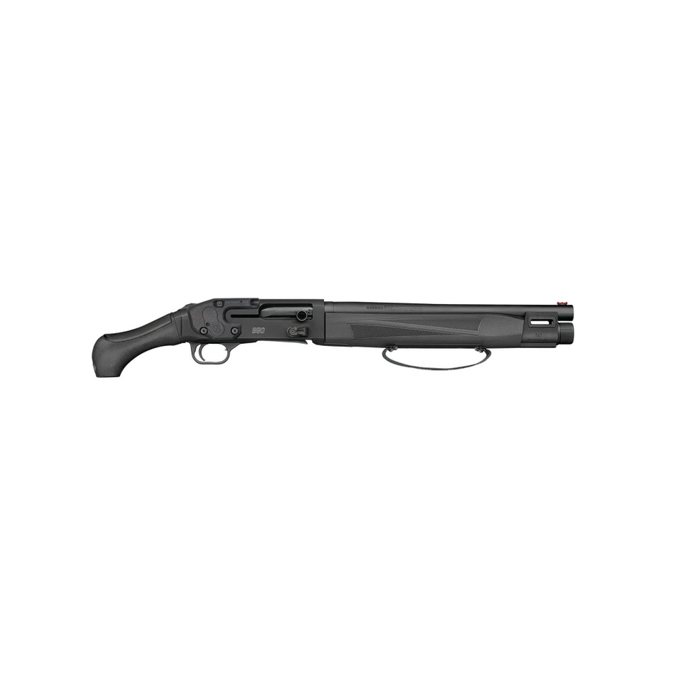 Mossberg 990 AFTERSHOCK tactical shotgun with Crimson Trace laser saddle, 14.75" barrel.