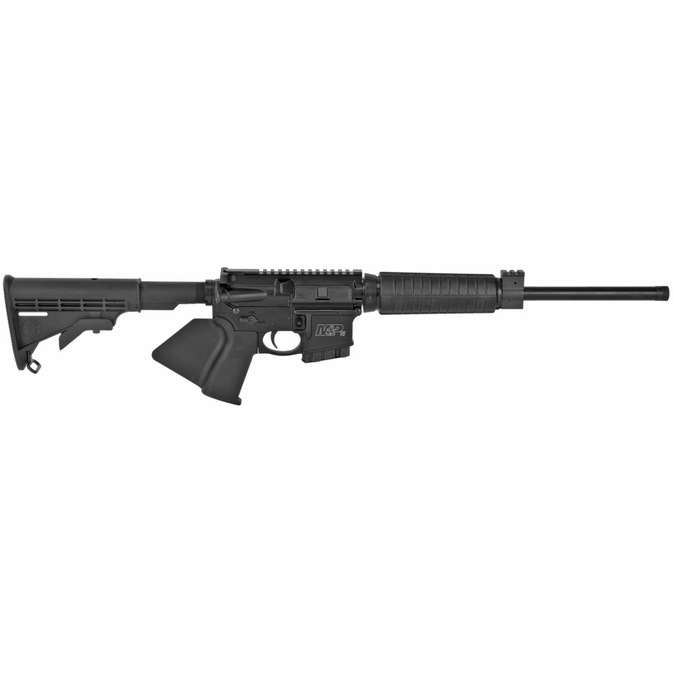 S&W M&P15 Sport II 556 16", black, California compliant, optics ready, fixed stock.