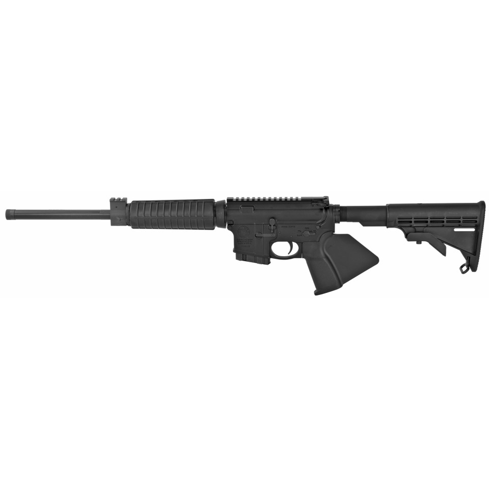 S&W M&P15 Sport II 556 16", black, California compliant, optics ready, fixed stock.