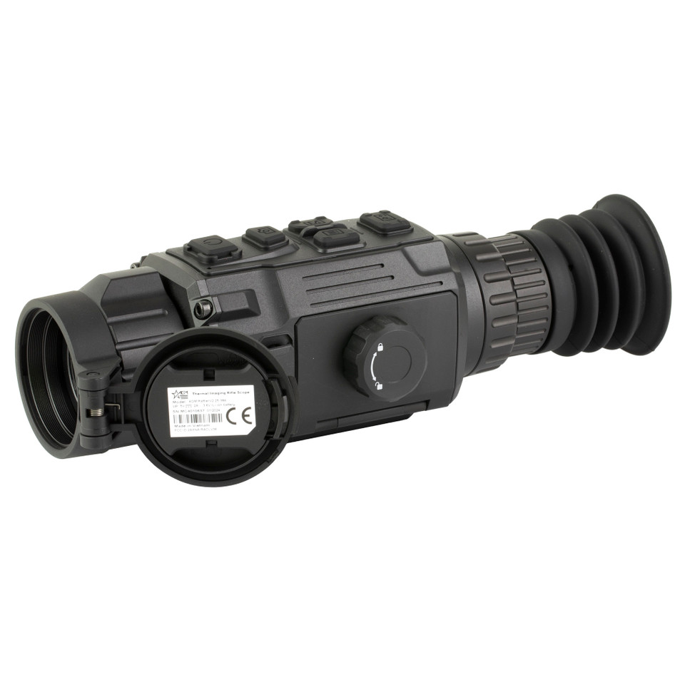 AGM Rattler V2 25-384 thermal scope with 384x288 resolution and 11-hour battery life.