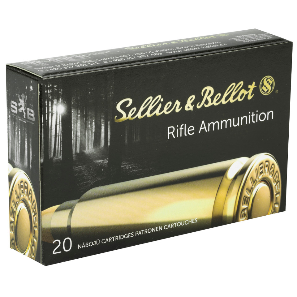Sellier & Bellot 6.5x55 Swedish 140gr Soft Point rifle ammo for superior shooting experience.