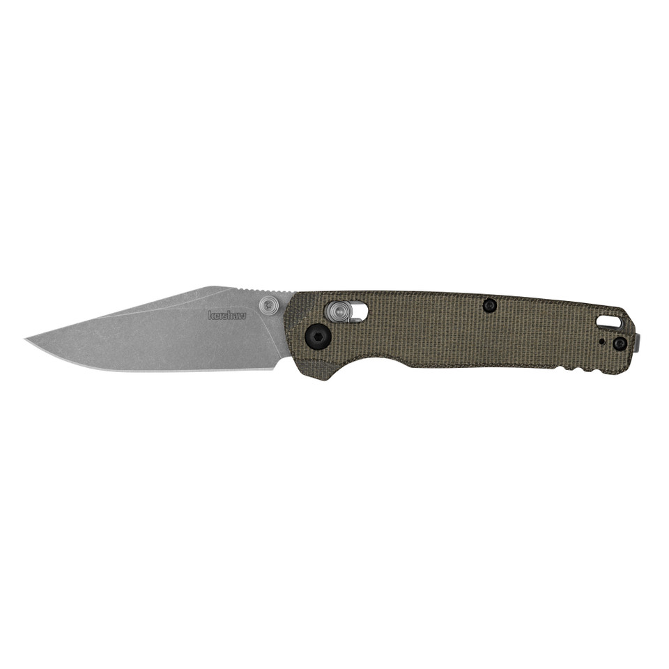 Kershaw Bel Air clip point knife with micarta handle and CPM MagnaCut steel.