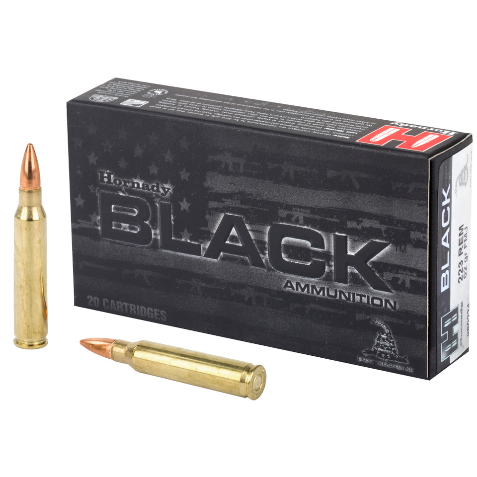 Hornady BLACK, 223 Rem, 62gr, Full Metal Jacket, 20rd Box 80234