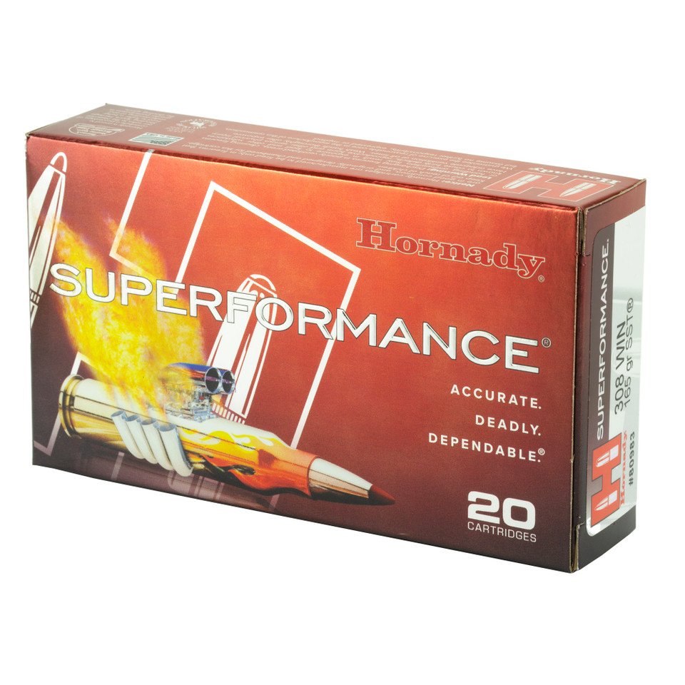 Hornady SuperFormance 308WIN 165gr SST 20rd box