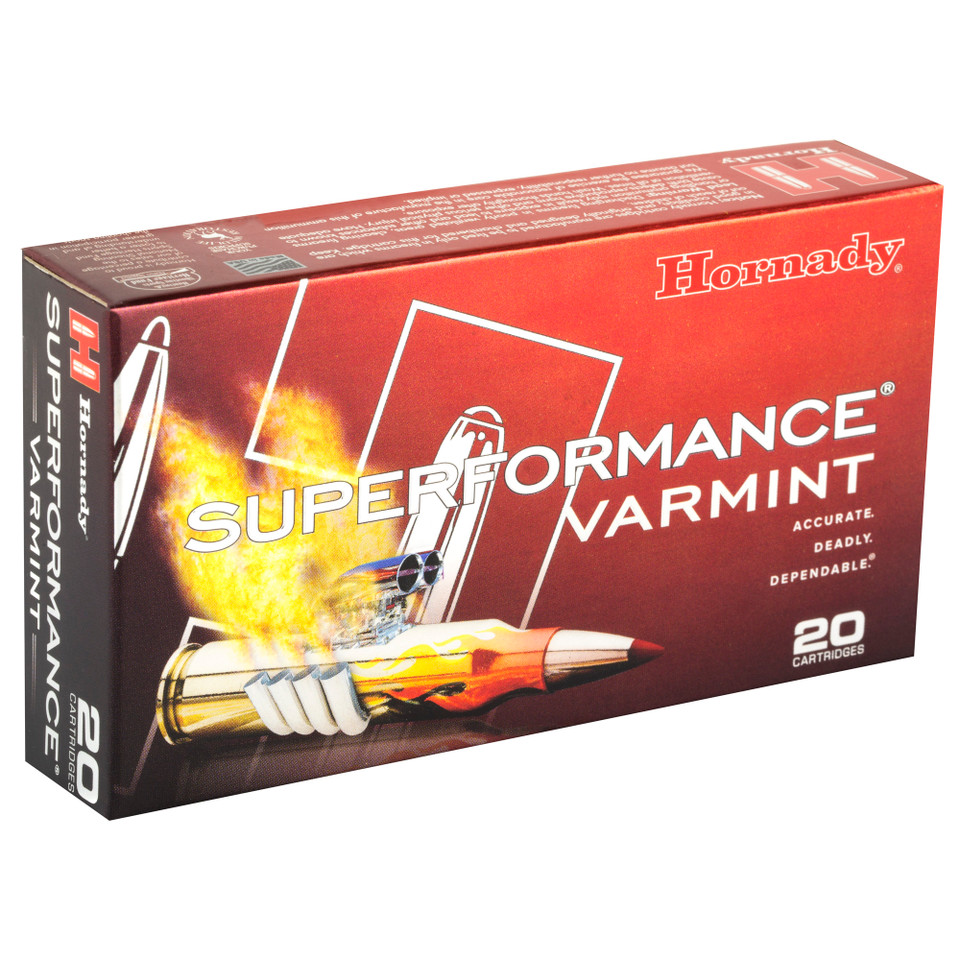Hornady Superformance, 223REM, 53gr, V-Max, 20rd Box 8025