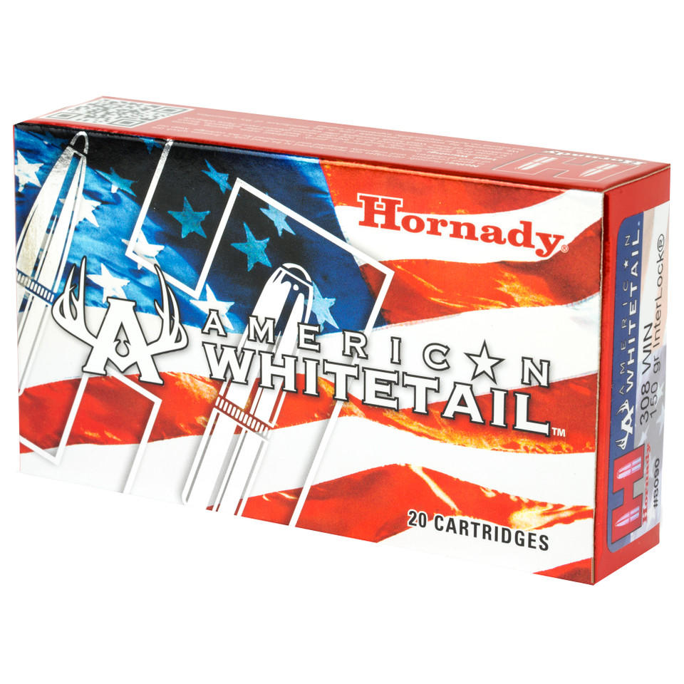 Hornady American Whitetail 308WIN 150gr InterLock Soft Point 20rd box