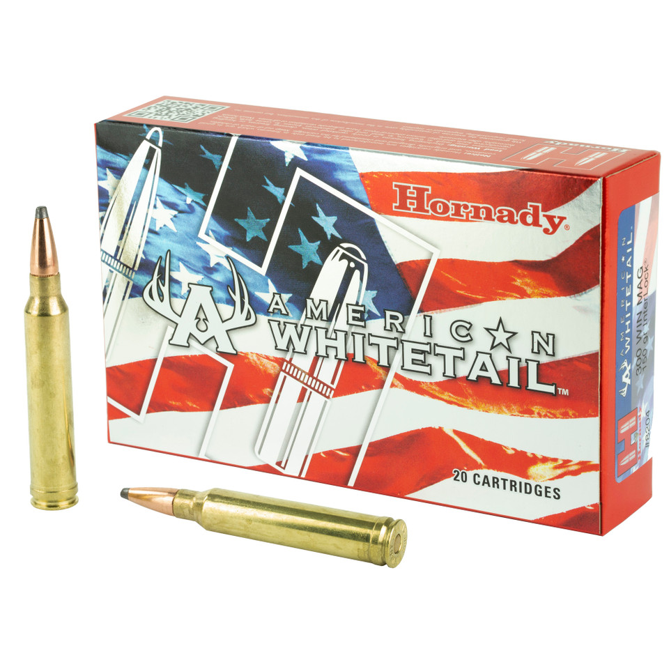 Hornady American Whitetail 300 WIN MAG 150gr InterLock Soft Point 20rd box