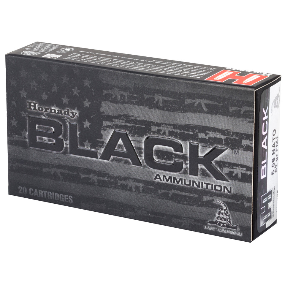Hornady BLACK 556NATO 62gr Full Metal Jacket 20rd box
