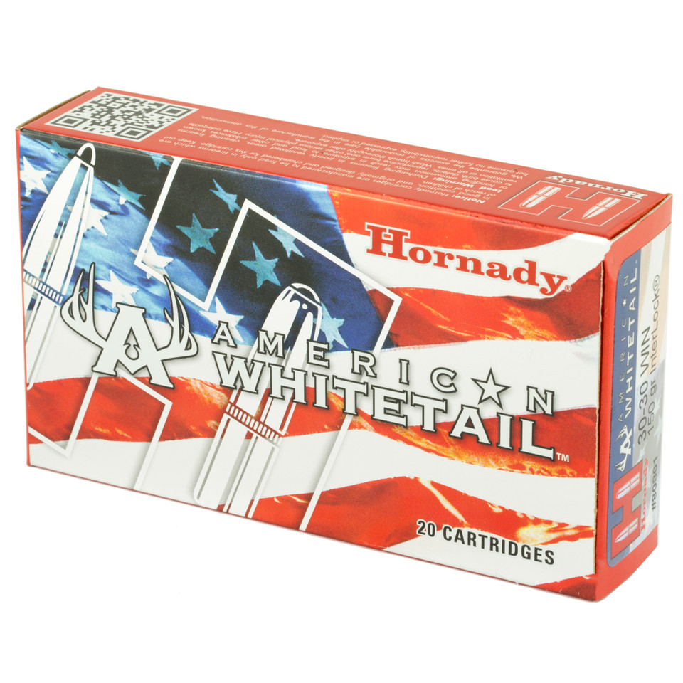 Hornady American Whitetail 30-30 150gr InterLock rd Nose 20rd box