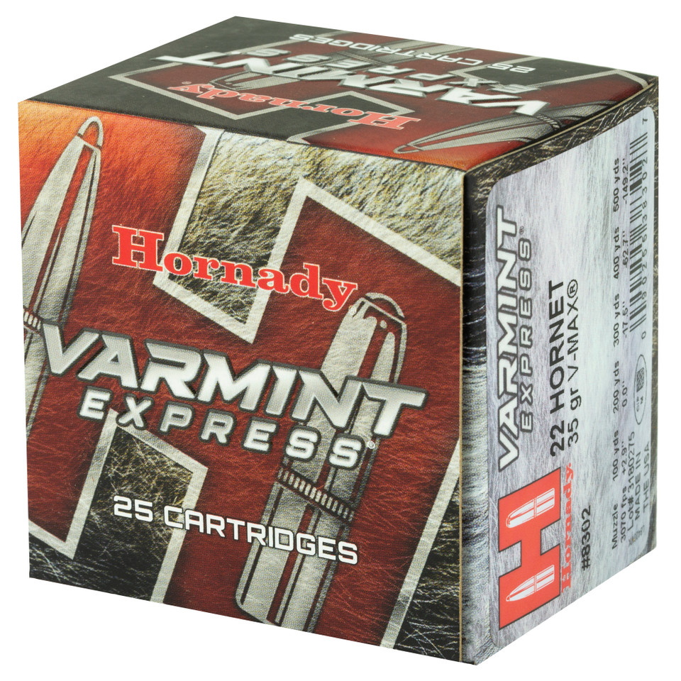 Hornady Superformance 17 Hornet 20gr V-Max 25rd box