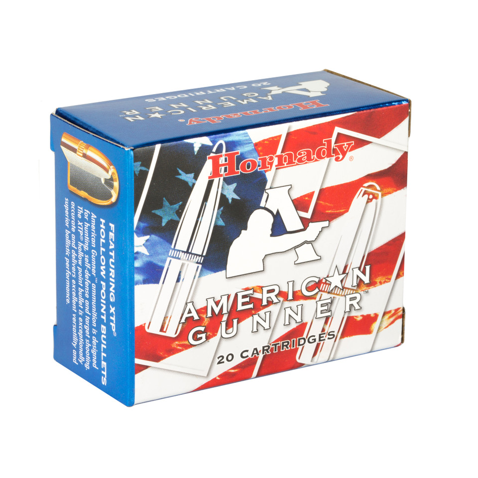 Hornady American Gunner 40 S&W 180gr XTP ammunition box