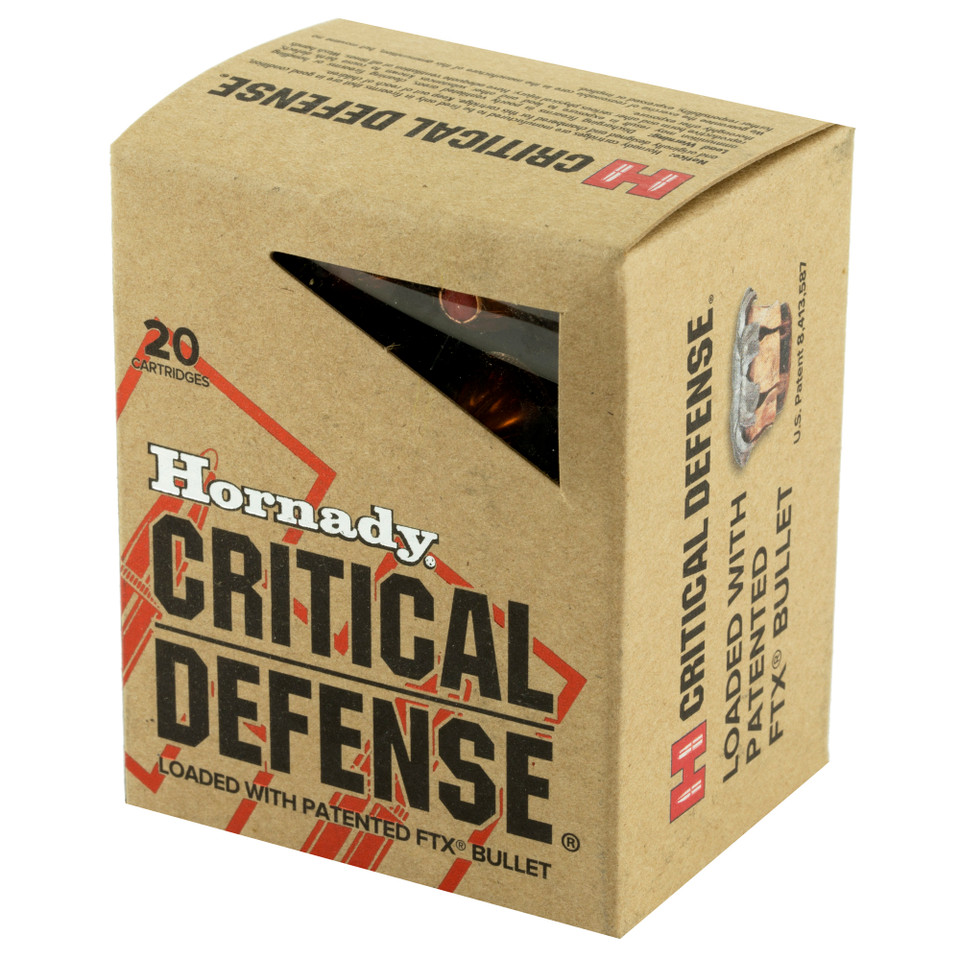Hornady Critical Defense 45 Colt 185gr FTX ammunition box