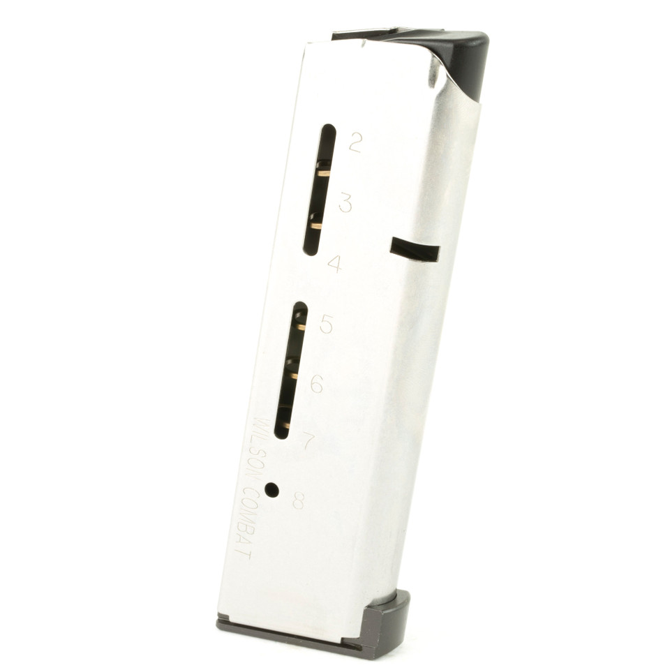 Wilson Combat 1911 Elite Tactical Magazine 45ACP 8rd MAX Spring Stainless