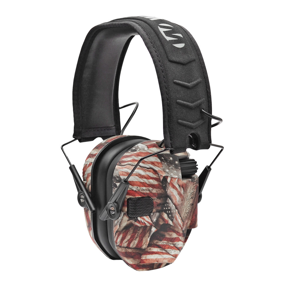Walker's Razor Electronic Slim Flag Edition Earmuffs