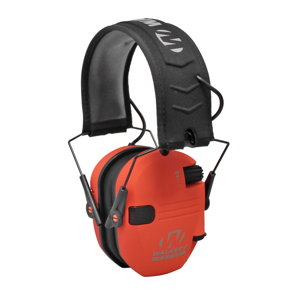 Walker's Razor Slim Earmuffs in Coral