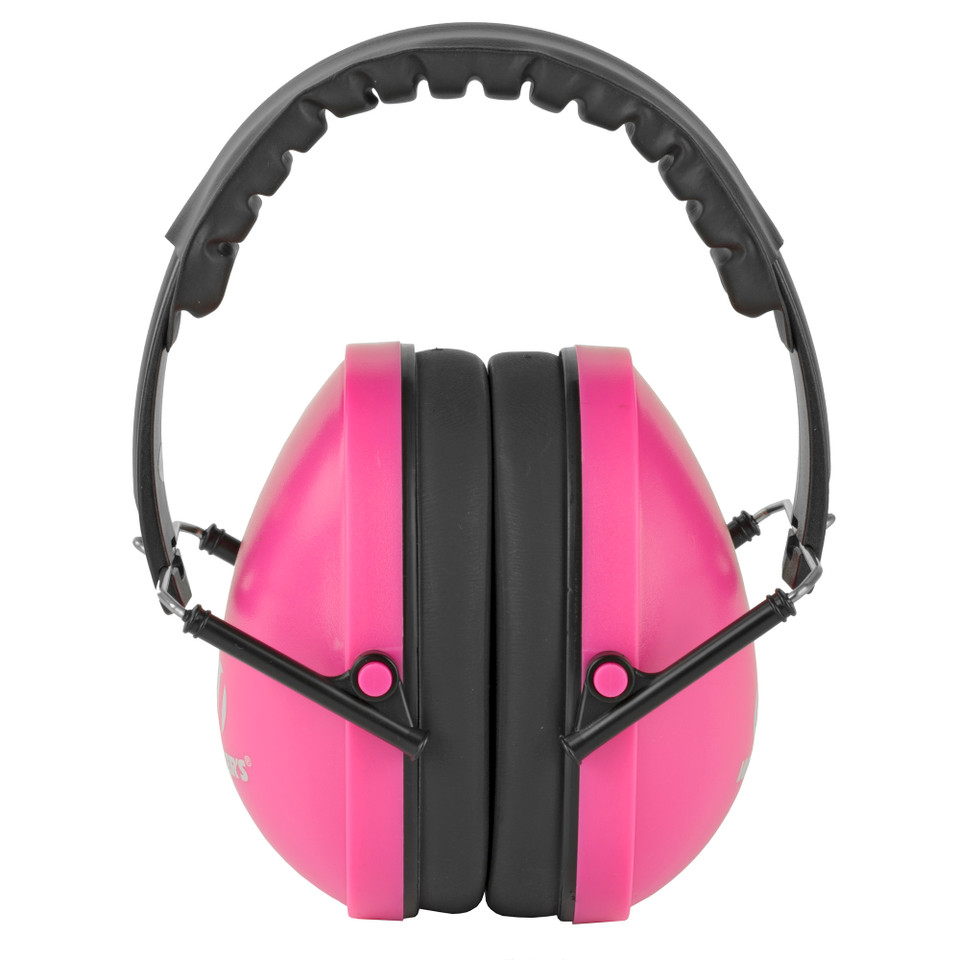 Walker's X-Small Compact Pink Folding Earmuffs for Women