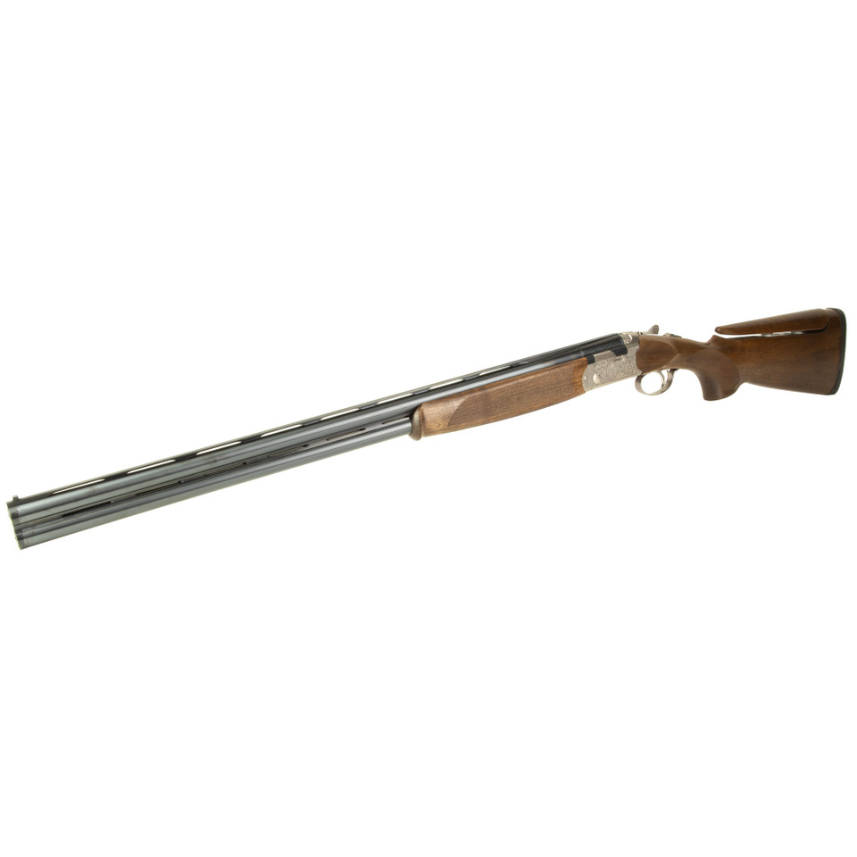 Beretta 686 Silver Pigeon I Sporting O/U 12 Gauge shotgun, 30" barrels, floral engraving, silver receiver.