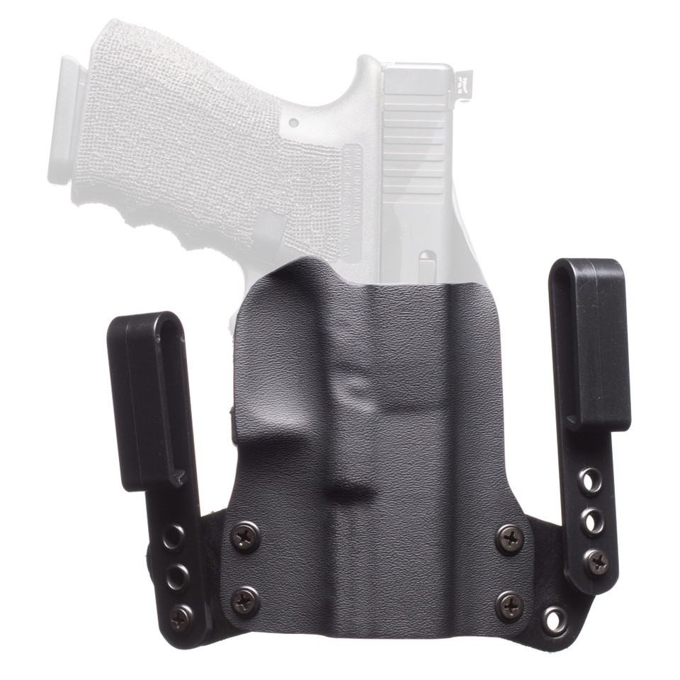 BlackPoint Tactical Mini Wing IWB holster for SIG P365 MACRO, black, tuckable design.