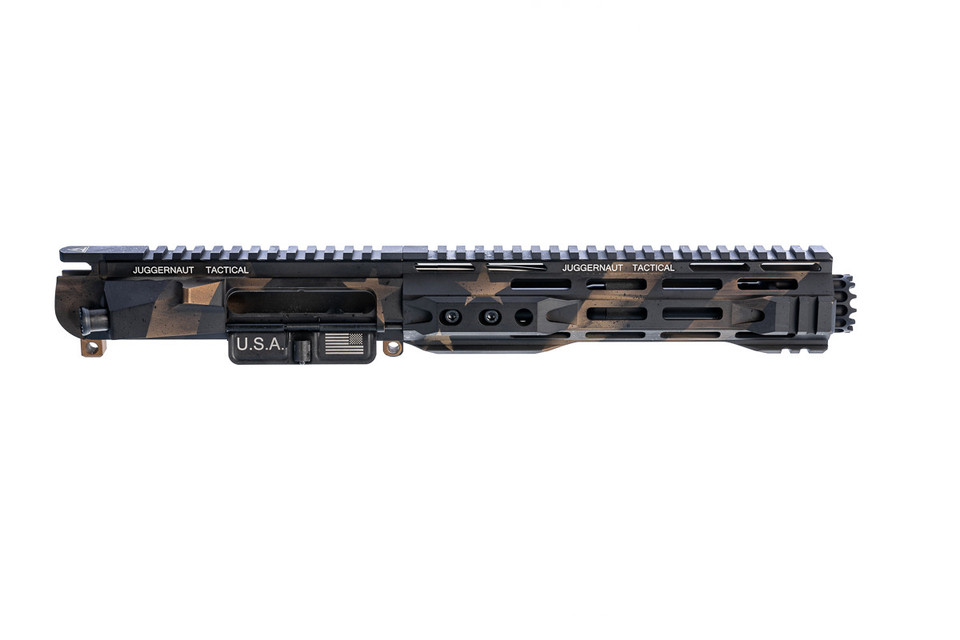 Juggernaut almost complete semi-auto upper with upper receiver and handguard to convert your restricted state SSP AR15 CA pistol to semi auto in a free state jurisdiction.