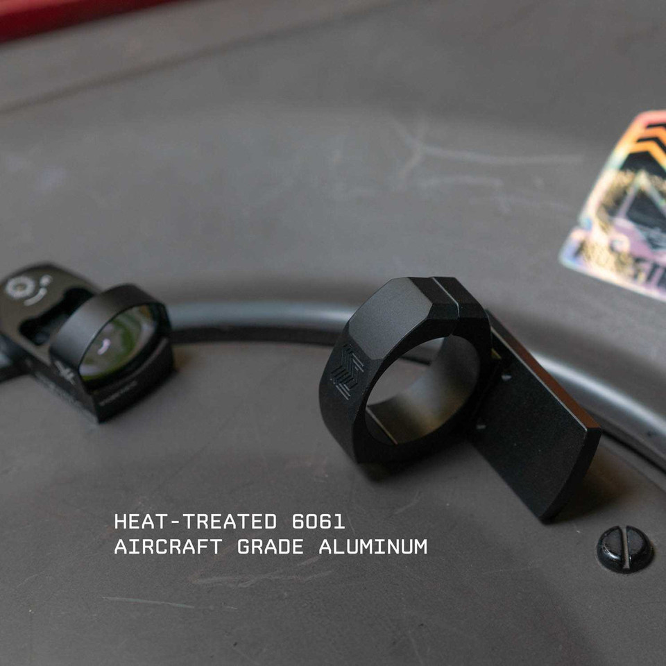 Monstrum Low Profile Piggyback Red Dot Ring Mount for Rifle Scopes | 30 mm