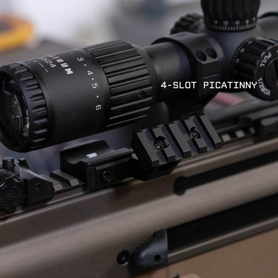 Low Profile 45 Degree Offset Picatinny Rail Mount