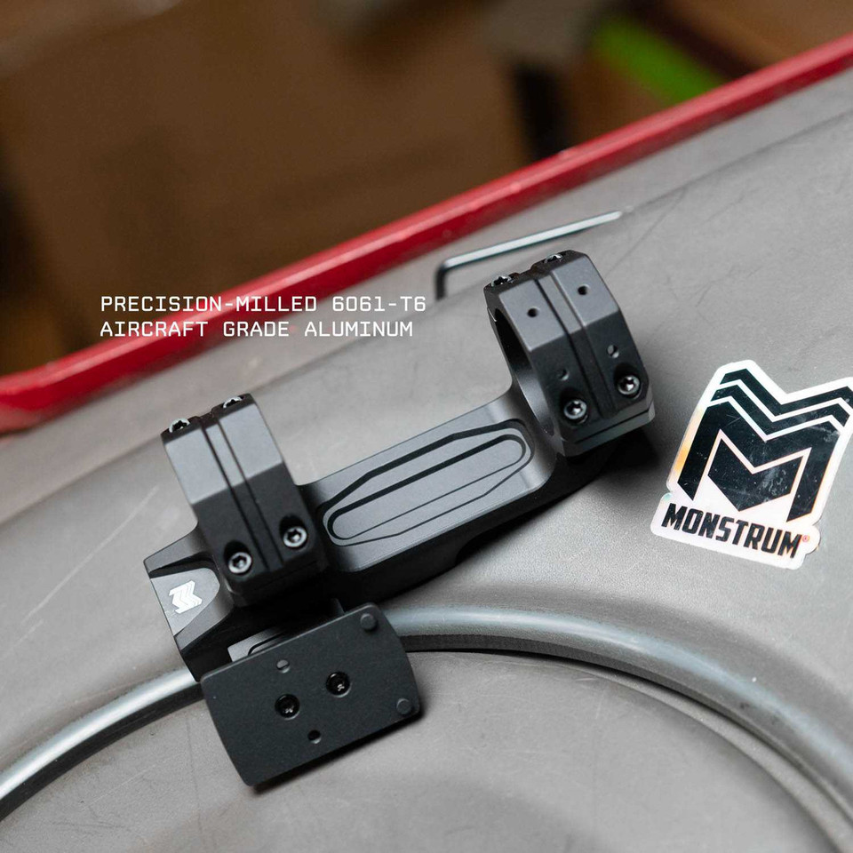 Monstrum Sidewinder Series Scope Mount with 45 Degree Canted Red Dot Base | 34mm