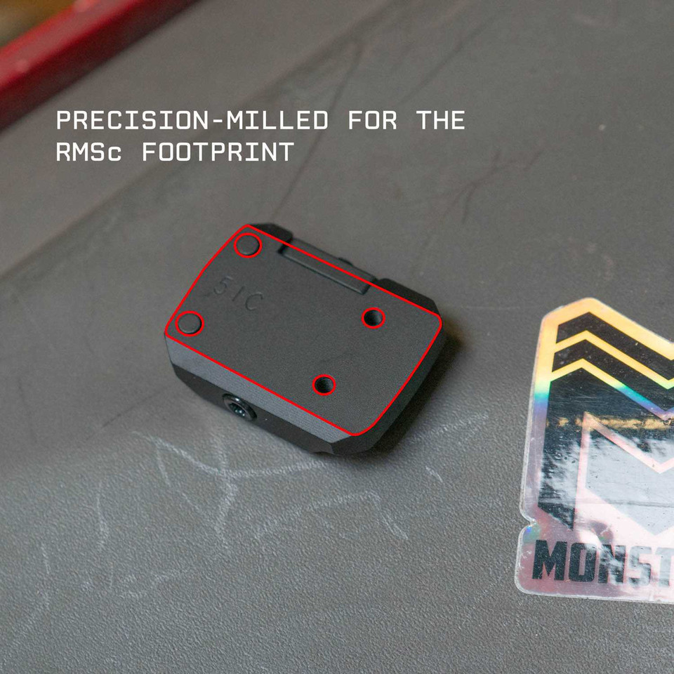 Shrapnel Series Low Profile Micro Red Dot Riser Mount for Venom/Docter, RMR, or RMS/RMSc