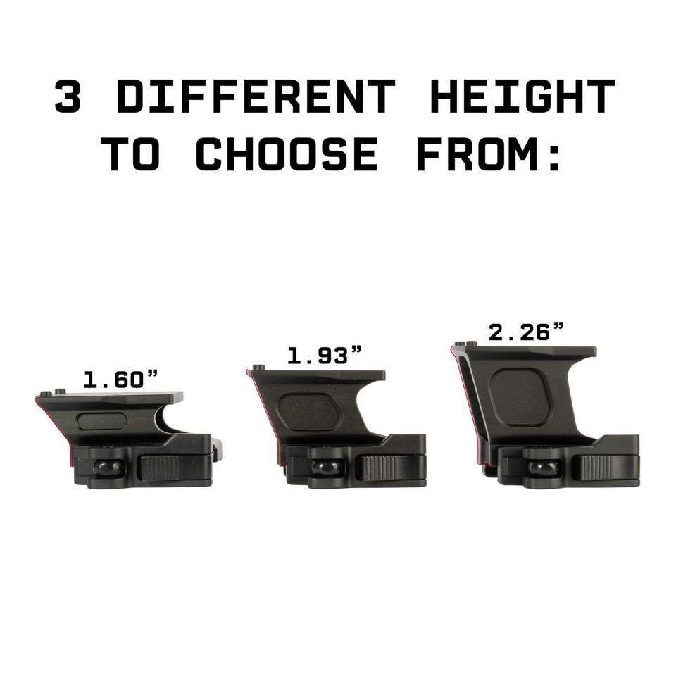 Monstrum Tactical 45-degree offset Picatinny rail mount.