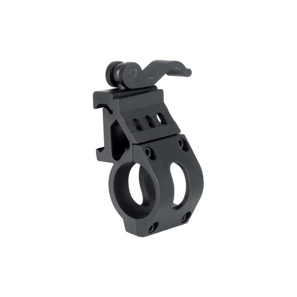 Medium profile adjustable height micro red dot riser mount for Picatinny.