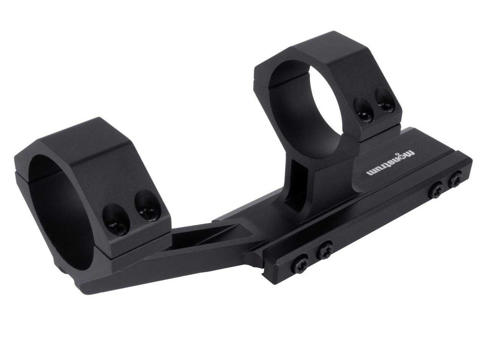 High performance 1-inch offset dual ring scope mount with level bubble.