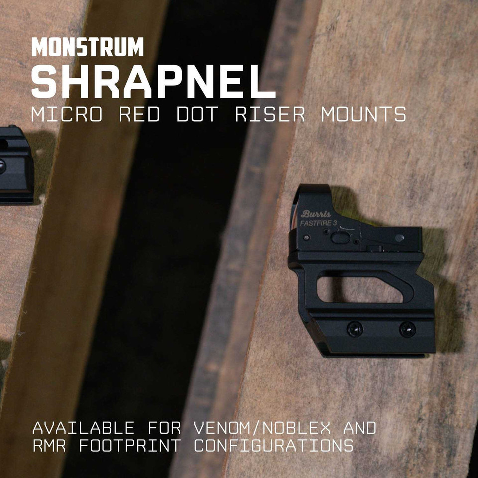 Monstrum Tactical 1" flashlight mount for M-LOK rail systems.
