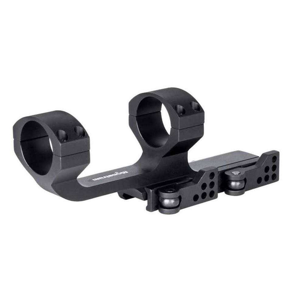 Shrapnel extended 25-slot Picatinny riser mount, 10-inch, recoil stop.