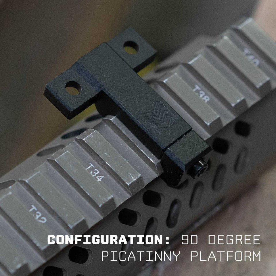 Monstrum Slim Series offset scout light mount for Surefire M300/M600, Picatinny & M-LOK.