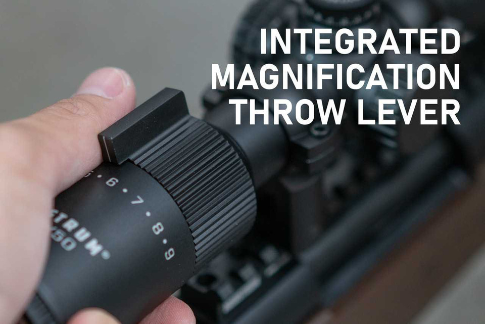 Guardian 4-12x50 AO SFP scope with Adjustable Objective and Second Focal Plane reticle.