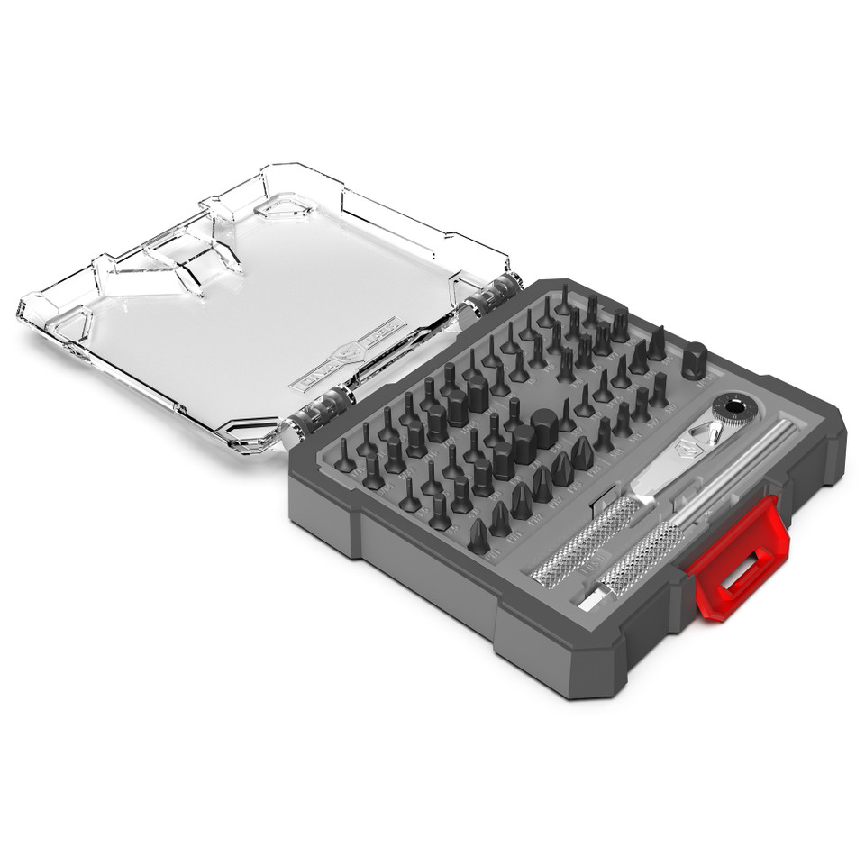Real Avid 57-piece multi-tool kit with X3 driver for precision tasks.