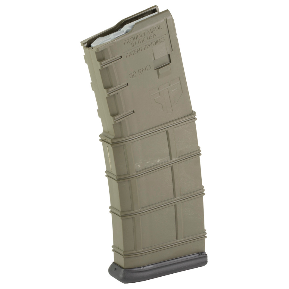 ETS 15rd Carbon Smoke 9mm magazine for SIG P320, transparent body.