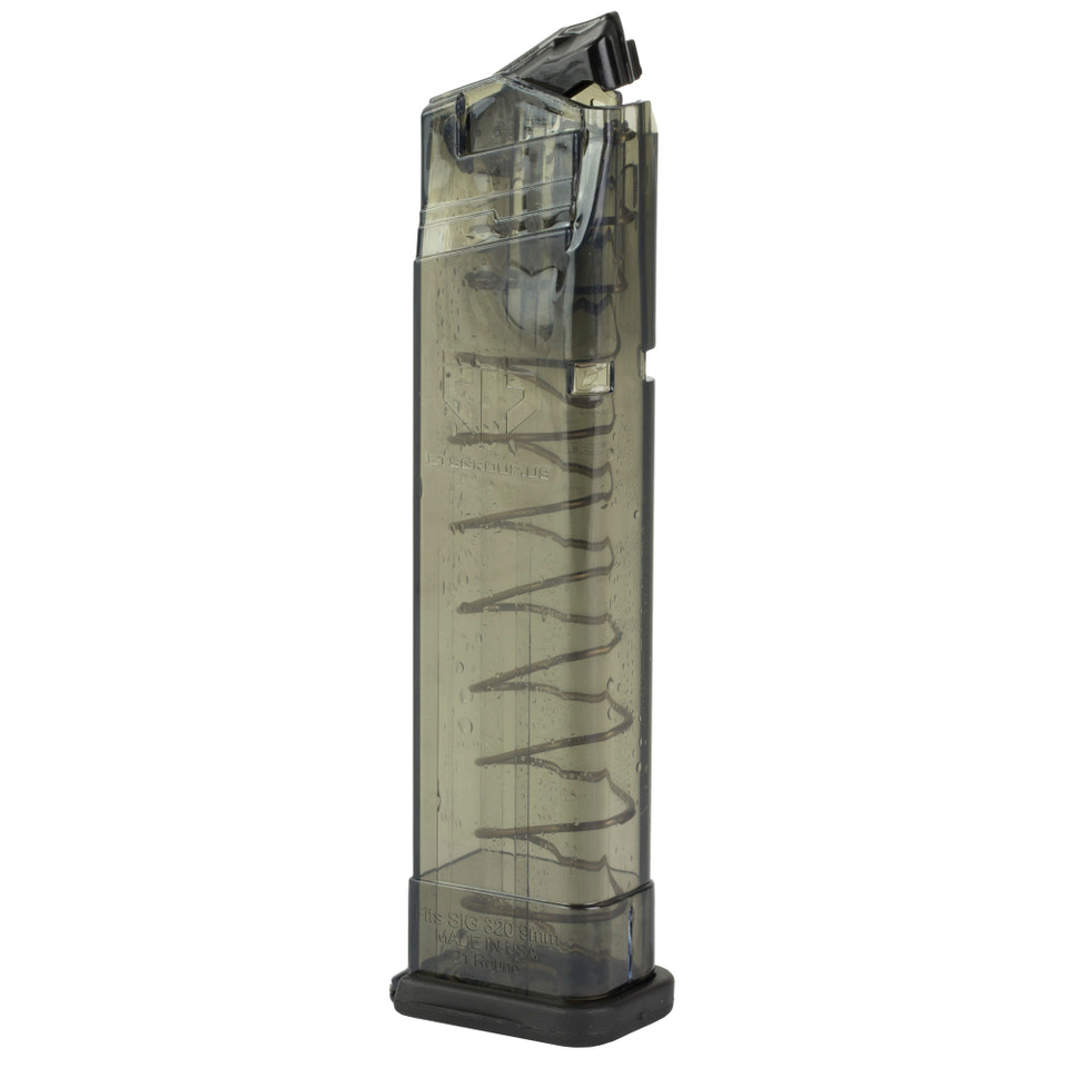 ETS 9RD CRB Carbon Smoke 380ACP magazine for Glock 42, extended capacity.