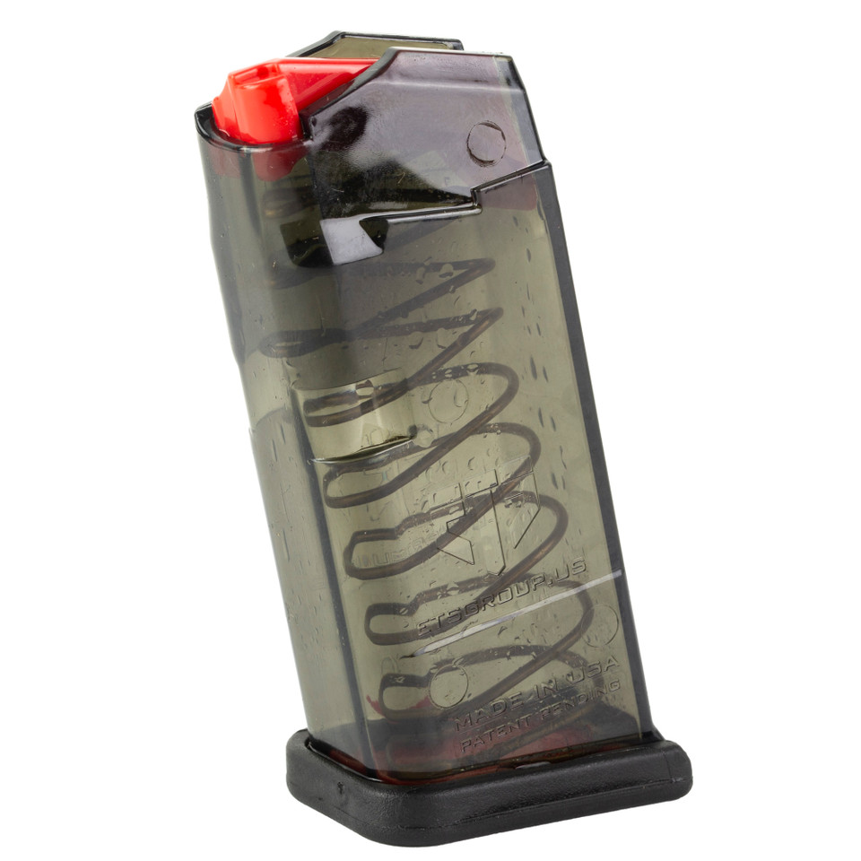 ETS Omega 17rd 9mm magazine for Glock 17/19, hardened steel feedlips.