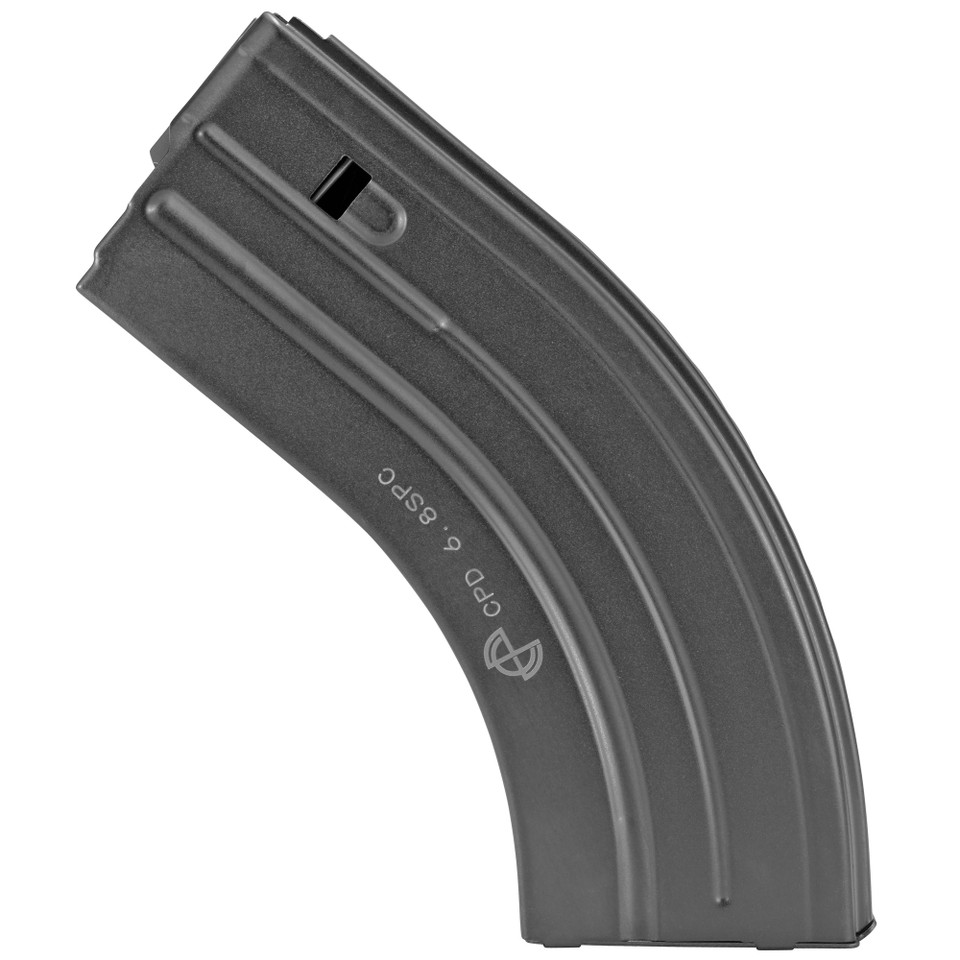 Duramag 28-round 6.8 SPC stainless steel black magazine