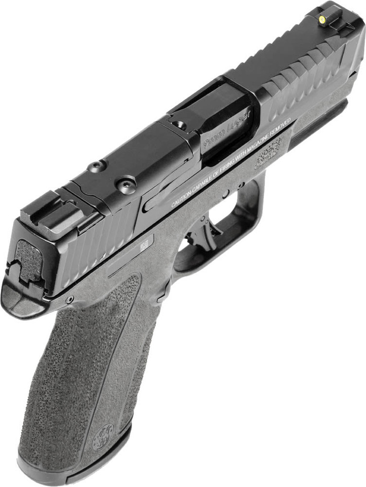 Explore the Smith & Wesson M&P Shield X 9mm pistol: ultra-slim 0.9" wide design, Ameriglo LumiGreen night sights, RMSc optic cut, and flat-face trigger for superior concealed carry. Includes 13+15 rd mags. Shop now at Terran Gear USA for reliable performance.